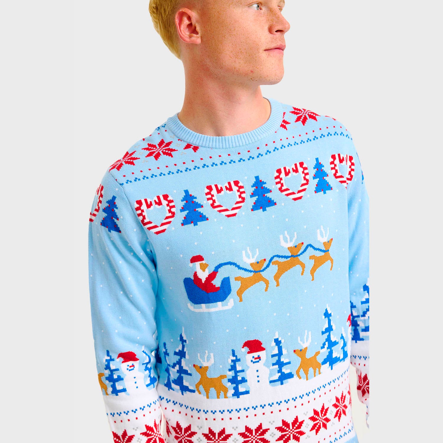 Weihnachtswunderland-Weihnachtspullover - Herren.